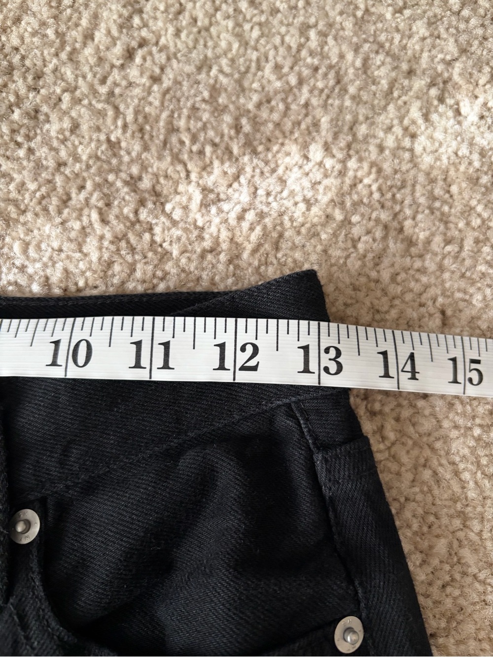 Still here New York black everyday relaxed leg mid rise denim jeans size 24 - Picture 13 of 15